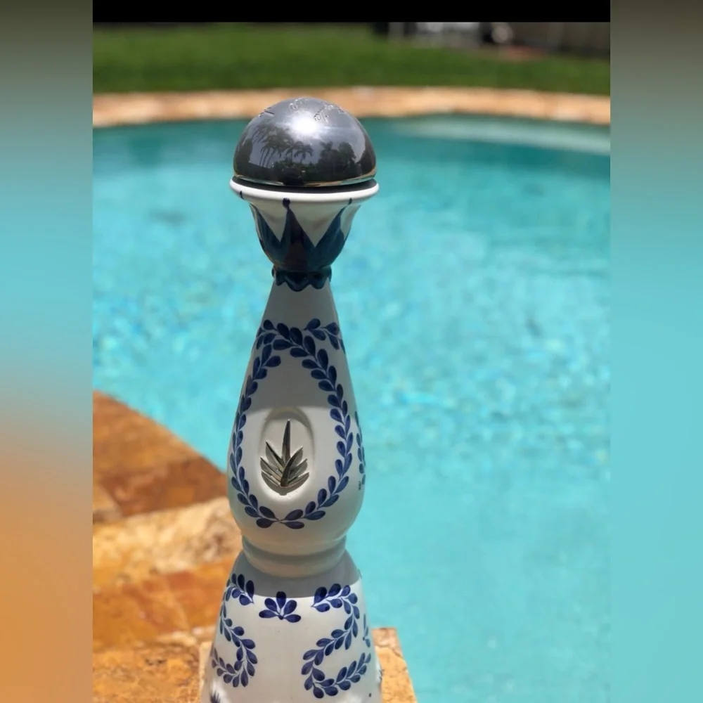 1.75 Magnum Clase Azul Empty Tequila Bottle Ceramic Liquor Alcohol